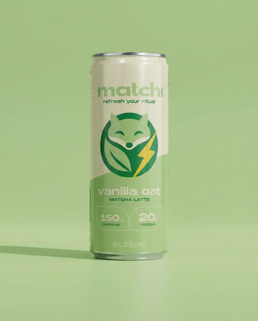 MATCHI Vanilla Oat Protein Matcha Latte — clean ingredient protein drink
