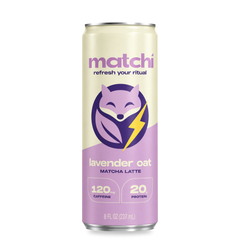 Matchi Lavender Oat Protein Matcha Latte, 8 fl oz slim can